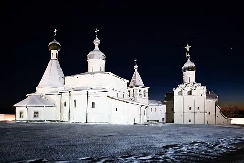 Ферапонтов монастырь зимой. Красота Вологодской области.