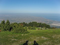 Вид с горы Олимп на побережье Эгейского моря в сторону Салоников 