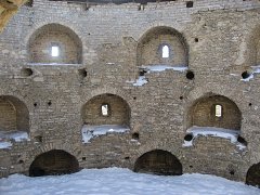 Внутри Покровской башни Псковской крепости