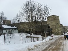 Крепость в старом Изборске