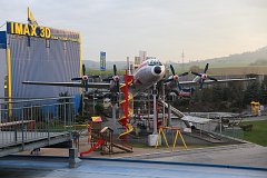 Самолет Ил-18 - экспонат музея техники Зинсхайм в Германии