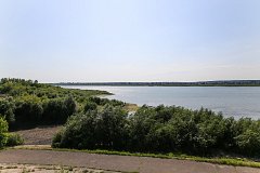 Река Томь в центре Томска