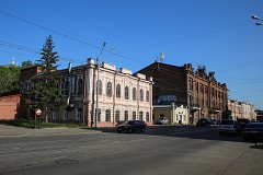 Здания XIX века на улице Розы Люксембург в Томске
