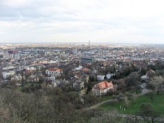 Вид с холма Геллерта на западную часть Будапешта