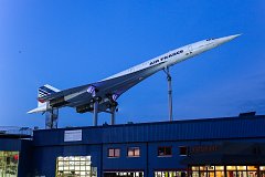 Авиалайнер Concorde в музее техники в Зинсхайме