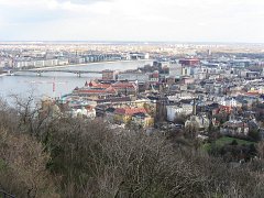 Вид с горы Геллерт на реку Дунай и южную часть Будапешта