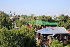 Историческая улица Бакунина в Томске - вид с башни музея истории города