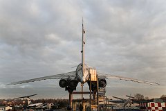 Авиалайнер Ту-144 - экспонат музея техники Зинсхайм в Германии