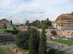 Улица Via dei Fori Imperiale в центре Рима