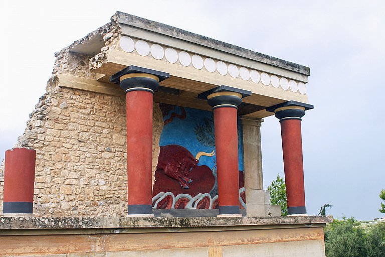 Кносский дворец на Крите - фрески и лабиринт Минотавра 