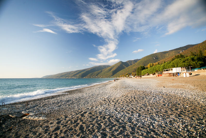 Пляжи Сухума в Абхазии
