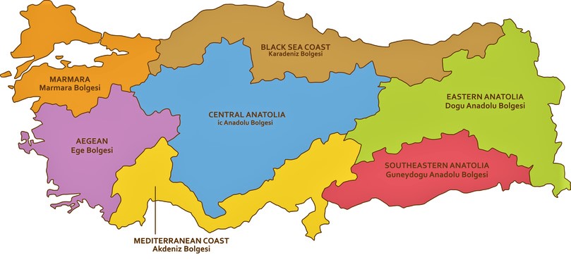 Регионы Турции