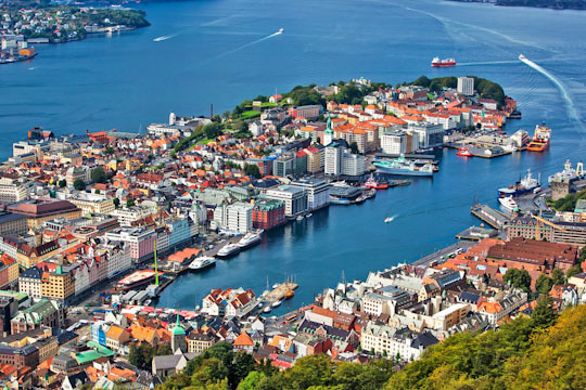 Лучшие города Норвегии - Берген