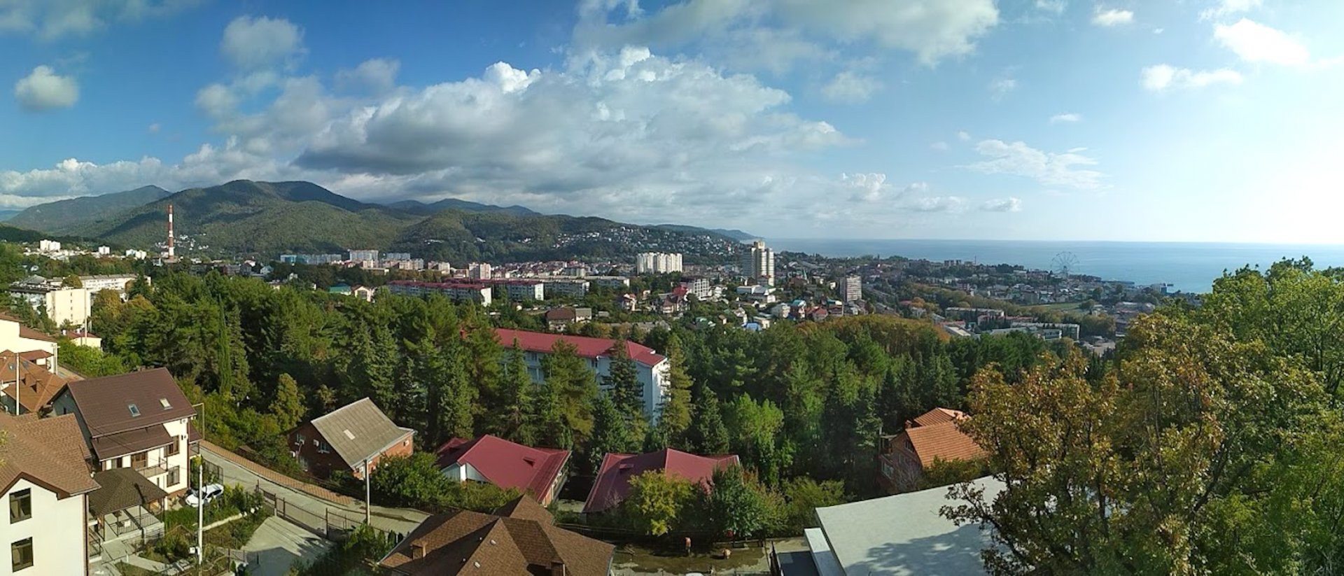 Панорама поселка Лазаревское, Большой Сочи