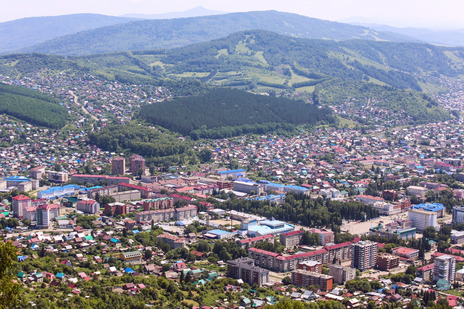 Горный Алтай на машине самостоятельно - точка маршрута Горно-Алтайск